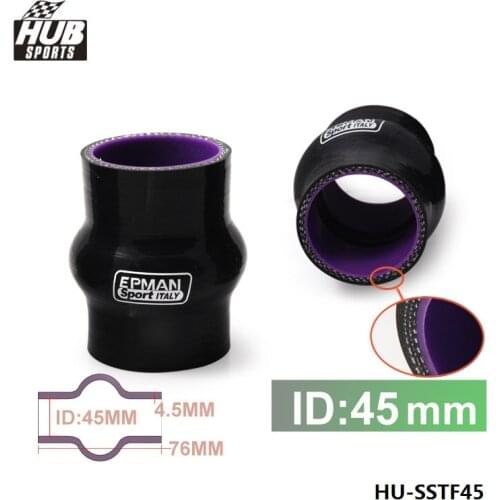 High Temp Reinforced Silicone Hump Coupler Hose 1.75" 45mm 4-ply For Toyota Celica GT4 GT Four ST205 94-99 95 96 HU-SSTF45