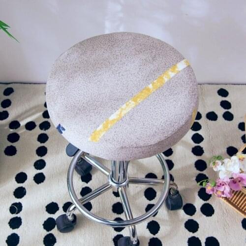 Yaapeet 6pcs Geometric Chair Covers for Living Room Brief Solid Color Chair Slipcovers Europe Clouds Printed Chair Seat Case