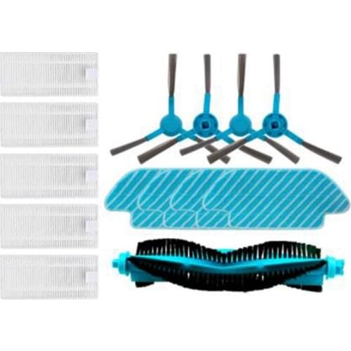 Main Roller Side Brushes Hepa Filter Mop Cloth Replacement for Conga 4090 Robotic Vacuum Cleaner Accessories Pack Parts