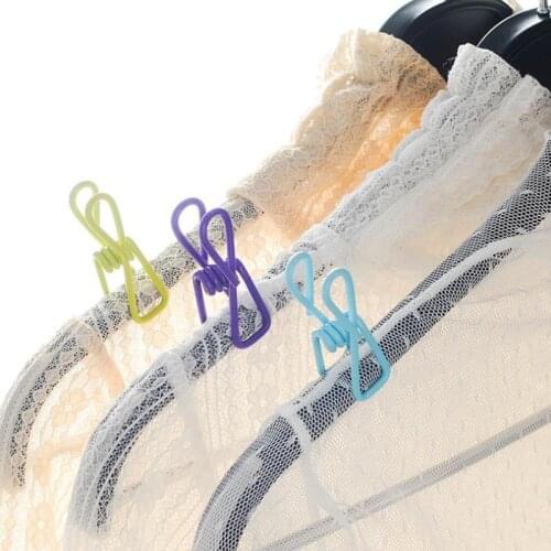 2000pcs Multipurpose Stainless Steel Clips Clothes Pins Pegs Holders Clothing Clamps Sealing Clip Household Clothespin NO304