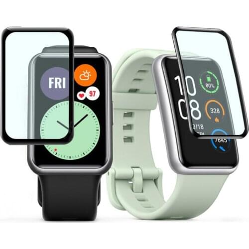 3D Curved Full Edge Smartwatch Soft Protective Film Cover Protection For Huawei Watch Fit /Honor Watch ES Screen Protector Case