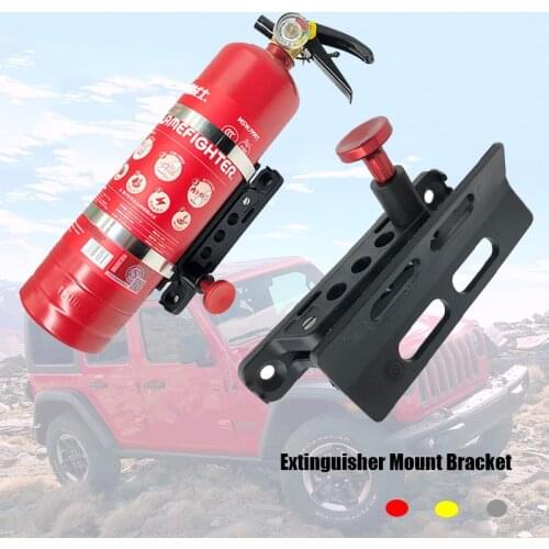 Car Extinguisher Mount Bracket Adjustable Fit for Jeep Wrangler Sport/ JK/ Sahara Fire Extinguisher Mount Bottle Holder
