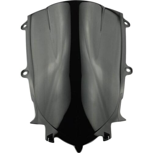 Black Windscreen Screen Protector Wind Deflectors Shield Double Bubble Motorbike Windshield For Yamaha YZF 600 R6 2017 2018