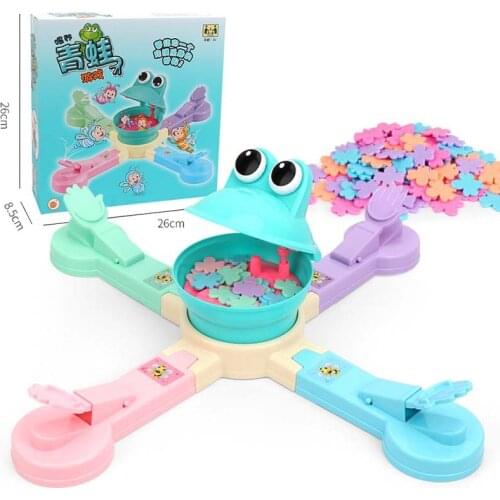 Kids Battle Feed the frogs Board Game Toys Relieve Stress Parent-child Interactive Brain Games for Children Party Novelty Gift