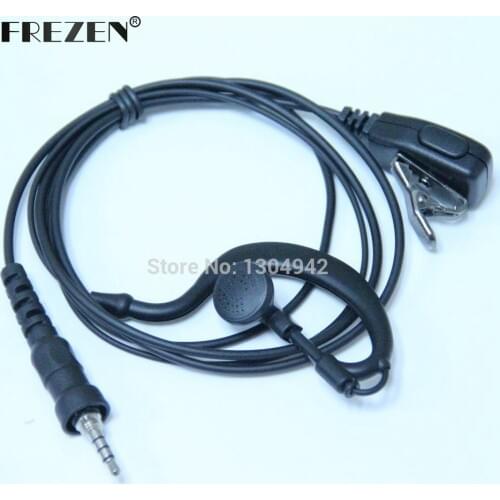 G Shape Police Earpiece Headset with Microphone for Yaesu Vertex Radio VX-6R 7R 6E 7E 120 127 170 177