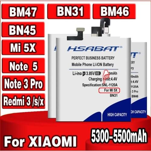 HSABAT Xiaomi Mi Note 3 Phone Batteries