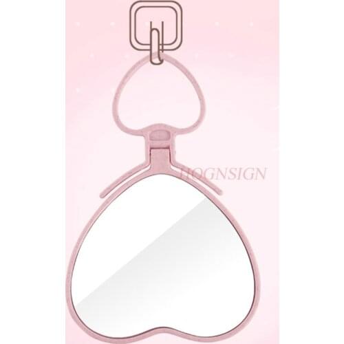 Small Mirror Heart Shaped Mirror Hd Desktop Desktop Dressing Mirror Small Fresh Hanging Princess Mirror Sale