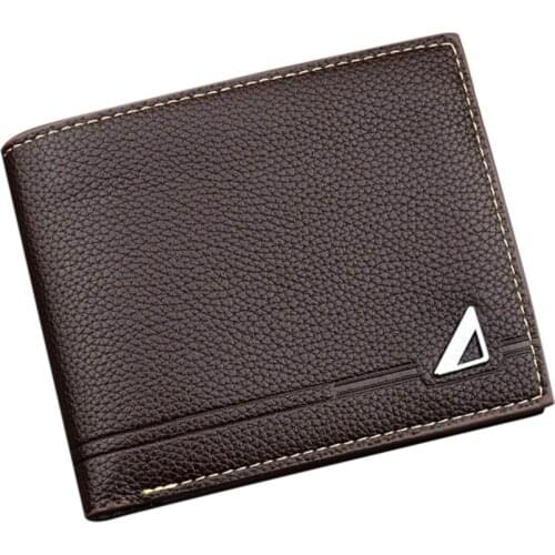 Men Wallets Purse PU High Capacity Mini Durable Fashion For Coin Money Cards Holder Brand Frosted Luxury Money Clip Clutch Purse