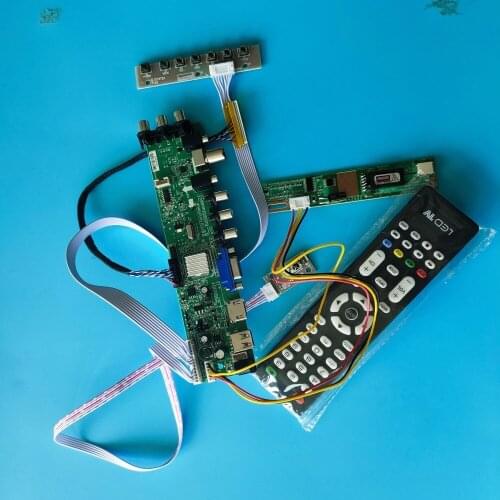 Kit For LTN150XB-L02/LTN150XB-L03 Digital HDMI 1 CCFL LCD 30pin TV VGA USB AV remote DVB-T Panel Controller board 1024X768 15"