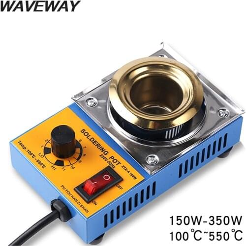 Solder Pot Tin Melting Furnace Thermoregulation Soldering Desoldering Bath 100/80/50/38mm 200~550Centigrade Soldering Iron kit