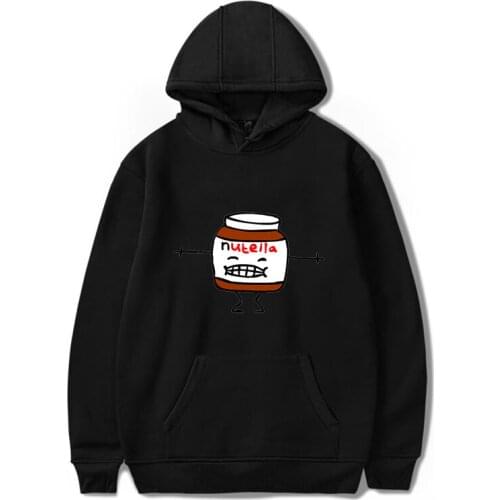 Nutella Autumn and winter Harajuku graphic sweatshirt Kawaii print womens hooded cool womens hoodie casual women pullover tops