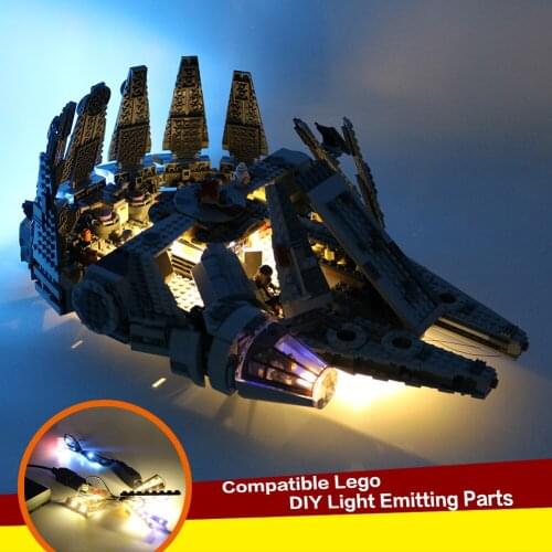 Light Set for Building Blocks Model-Led Light kit Compatible with 75105 Fighter Model Building Blocks Enlighten Figure Toy