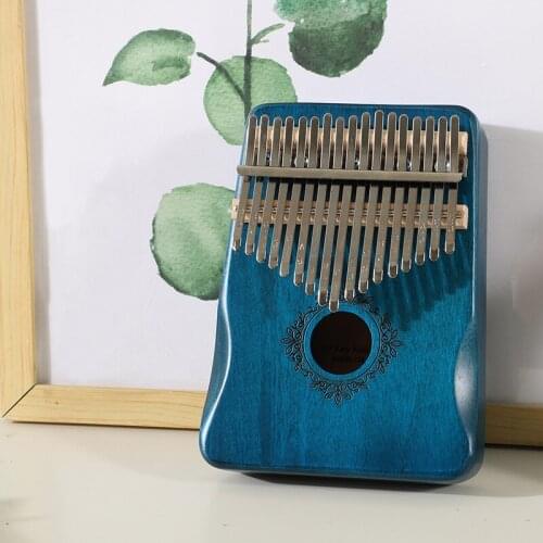 Kalimba Thumb Piano 17 Keys Wood Mahogany Finger Piano Portable Mbira Professional Kalimba for Beginners Musical Instrument