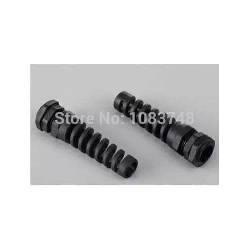 M16*1.5 plastic flex spiral cable gland cable joint waterproof cable gland IP68.CE.ROHS