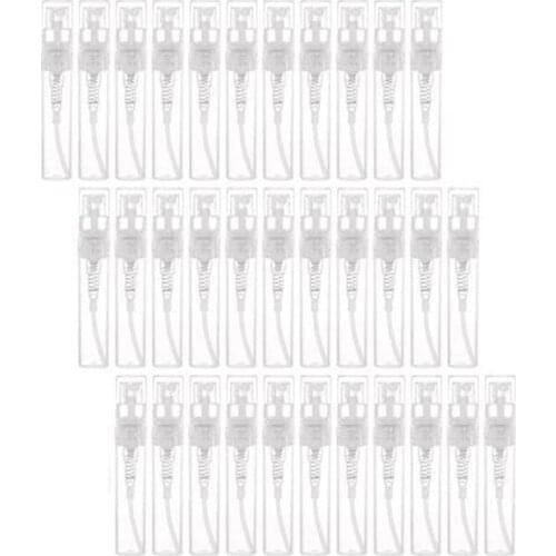 120Pcs Transparent Empty Spray Bottles 3Ml Plastic Mini Refillable Container Empty Cosmetic Containers