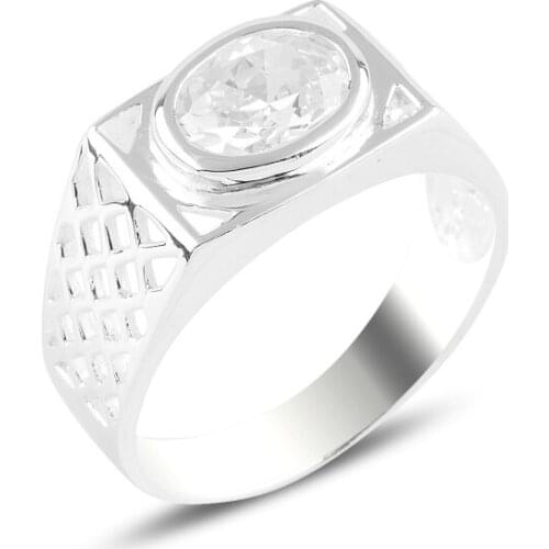 Silver 925 Sterling Zircon Stone Ring