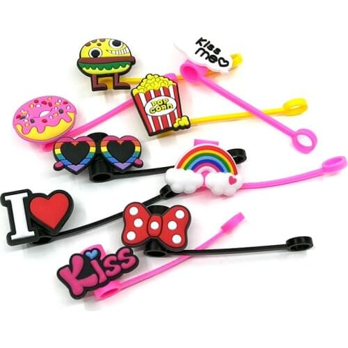 1pc Casual Food Straws Tip Deorative Pencil Topper Bar Birthday Splash Proof For Children Kitchen Home Party Deorations Supplies