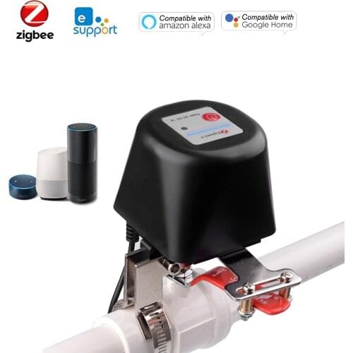 12V eWelink Zigbee Valve Smart Water/Gas Valve Automation Control Smart Home Valve Controller Compatible With Alexa Google