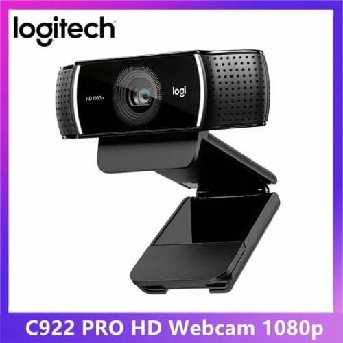 Logitech - C922 Pro HD Webcam, 1080P, Autofocus, Built-in Microphone, Stream HD, Docking Camera with Tripod