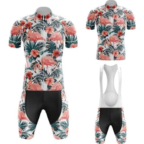 Flamingo New Cycling Jersey Set Maillot Ciclismo Hombre ropa