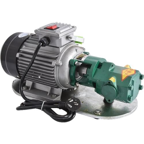 WCB-75 Self-Priming Gear Oil Pump Portable Cast Iron High Temperature Electric Gear Pump 750W Small High Viscosity Oil Pump 220V