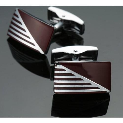 Enamel Cufflinks new fashion jewelry brand design retro pattern Cufflinks mens wedding shirt suit badge pin button