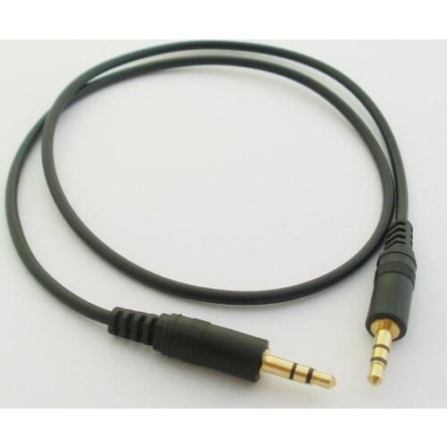 1pc 60cm/2FT Gold 1/8" 3.5 Stereo Male to Male M/M Audio Headphone MP3 Aux Cable