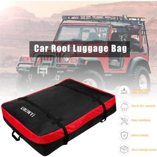 120*100cm Waterproof Car Cargo Roof Bag Waterproof Rooftop Luggage Carrier Black Storage Travel Waterproof SUV Van For Cars