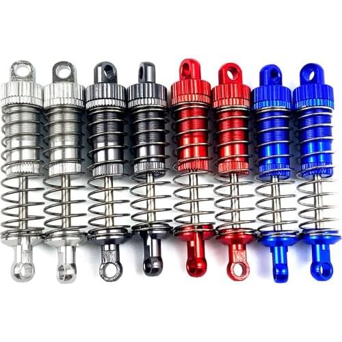 2/4Pcs Metal Hydraulic Shock Absorber Oil Damper for WPL C14 C24 C34 C44 MN Model D90 D91 99 99S Hs 18311 18312 RC Car