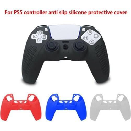 20pcs/lot For PS5 Controller Silicone Protective Cover Gamepad Non-slip Protective For PS5 Wireless Handle With Antiskid Particl