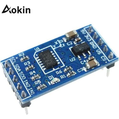 ADXL345 Digital 3-Axis Accelerometer Module Digital Output Supports I2C SPI Low Power Digital Tilt Sensor Acceleration Module