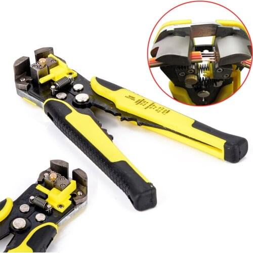 Automatic Wire Stripper Electrical Cable Wire Cutter Multifunctional Pressing Pliers Terminal AWG24-10 0.2-6.0mm2 Repair Tools