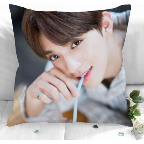 JOSHUA Pillow Cover Bedroom Home Office Decorative Pillowcase Square Zipper Pillow Cases Satin Soft