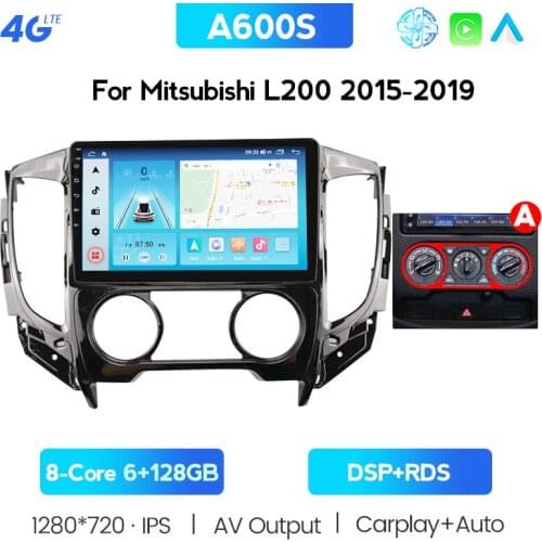 DSP 9'' IPS Android 10.0 For Mitsubishi L200 5 2015-2019 Car Radio Multimedia Video Player Stereo Navigation GPS BT Headunit DVD