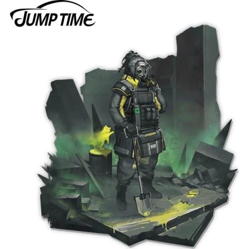 JumpTime 13 x 11.8cm Arknights Jessica Iron Block Alt Costume Anime Waifu Car Sticker Windshield Trunk Decal Vinyl Car Wrap