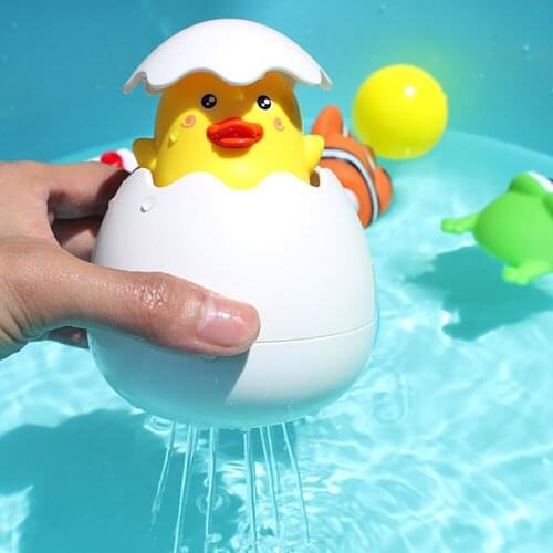 Kawaii Cartoon Baby Shower Toy Funny Kids Swimming Bath Spray Water Duck Penguin Boy Girl Bathing Beach Water Toy Bathroom