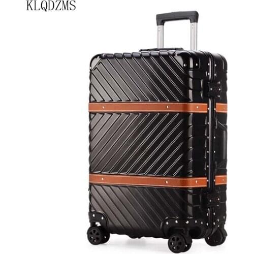 KLQDZMS 20’’22’’24’’26’’29 Inch Multifunctional Durable Trolley Luggage Business Travel Rolling Suitcase Portable Wheeled Box