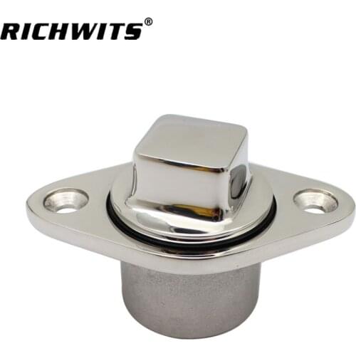 Stainless Steel 316 Boat Diamond Garboard Drain Plug Bung Hole Drainage Marine Dinghy Garboard Hardware Boat Accessories