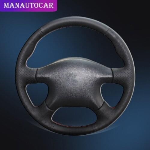 Car Braid On The Steering Wheel Cover for Nissan Almera N16 Pathfinder Primera Paladin X-Trail Renault Samsung SM3 Old XTrail