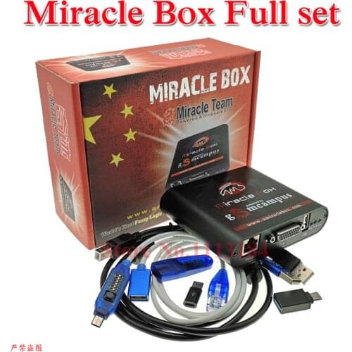 Original Miracle box +Miracle key with UMF ALL Boot cables ( V2.98 hot update ) for china mobile phones Unlock+Repairing unlock