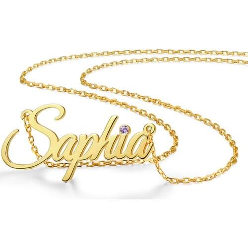 Customized Name Necklace Personalized Birthday Jewelry Gifts Stainless Steel Chians Choker Pendant Necklaces