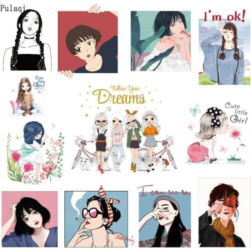 Iron On Patches Sexy Girl Patch Thermal Sticker On Clothes Ballet girl Patch Clothes Iron On Transfer Vinyl Patches For Clothes