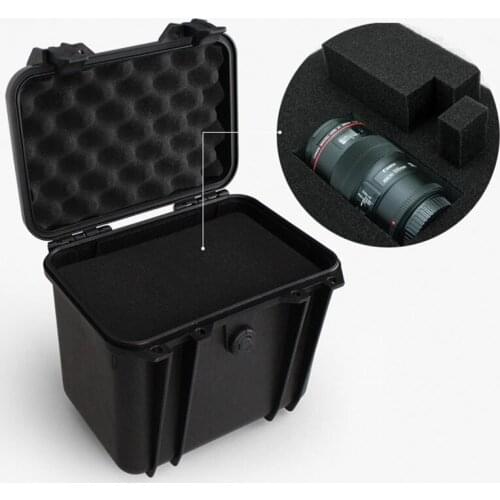 Portable Tool Case Suitcase Plastic Sealed Waterproof Safety Equipment Case Dry Box Outdoor Equipment Tool Box 286x220x263mm