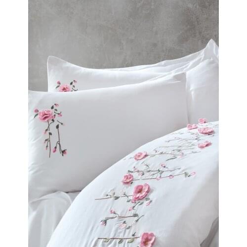 Cotton Box Turkey Double Duvet Duvet Cover Bed Sheet Pillowcase King Size Duvet Cover Bedding 100% Cotton Bedroom 3D Embroider