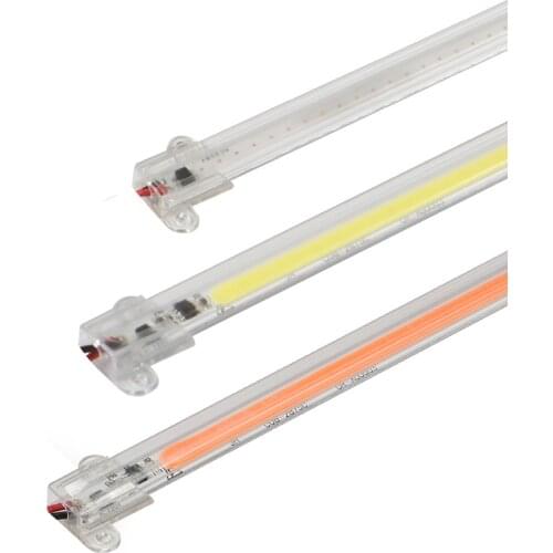 5pcs LED Bar Light COB LED Hard Strip 220V no need power supply 8W 50cm Rigid Strip Cabinet Energy Saving LED Fluorescent Tubes