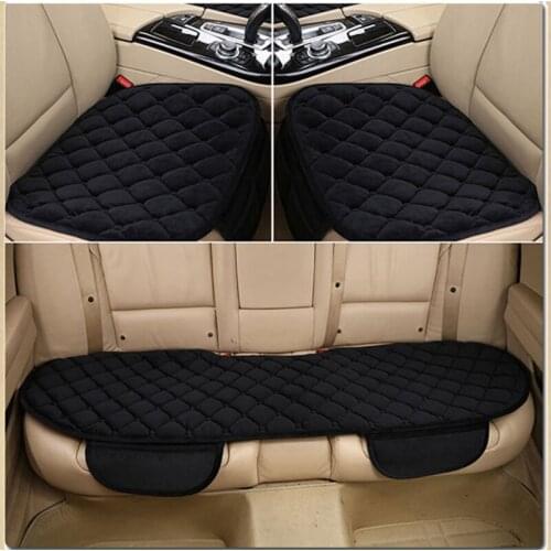 3Pcs/Set Thicken Warm Car Seat Cover Winter automobiles seat covers Universal Front Back Upgrad fur Plush Cushion Chair Pad
