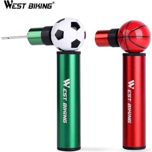 WEST BIKING Super Mini Bike Pumps Portable Ball Tire Air Inflator Pressure MTB Bicycle Hand Pump Schrader Presta Valve Pump