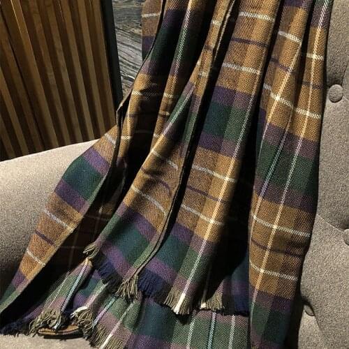 Real Pure 100% pure wool scarf women Winter Autumn thick and comfortable shawl for ladies Stoles Pashmina scarf shawl