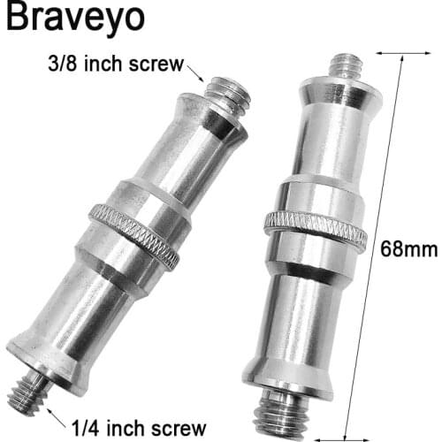 1/4 3/8 Inch Conversion Screw Long Stud Socket Revolving Transfer Metal Screw Tripod Photography Accessories For Dslr Camera