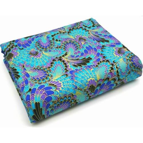 100% Cotton Material Bronzing Fabric Sewing Bronzed Fabric Patchworks Quilting DIY Home Tetile